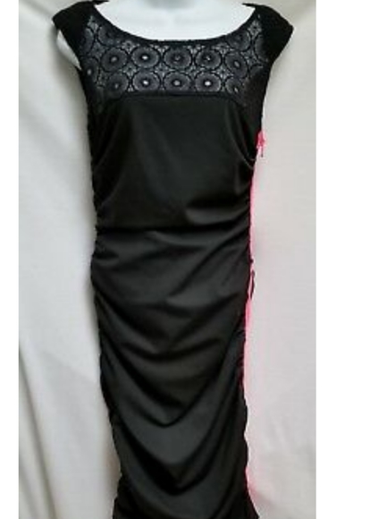 Rachel Roy Black draped dress - Picture 2 of 12